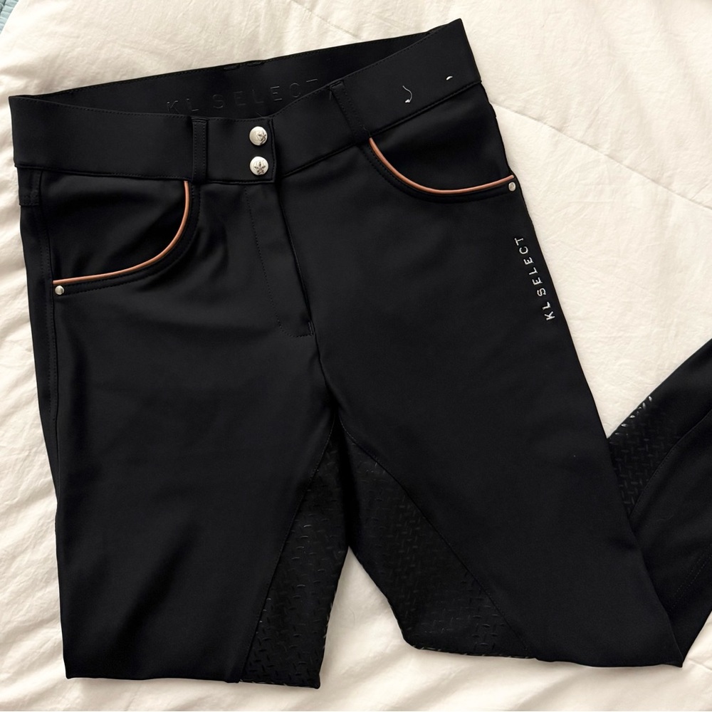 Like New! KL Select Gabrielle Full Seat Riding Breeches in Black
